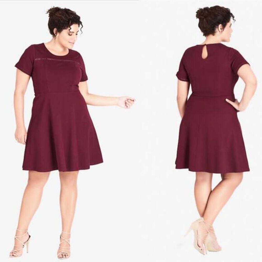 City Chic Art Classic A line dress XXL/24